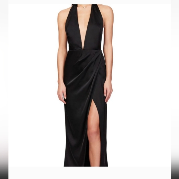 Nookie Dresses & Skirts - Nookie Satin Plunge Gown